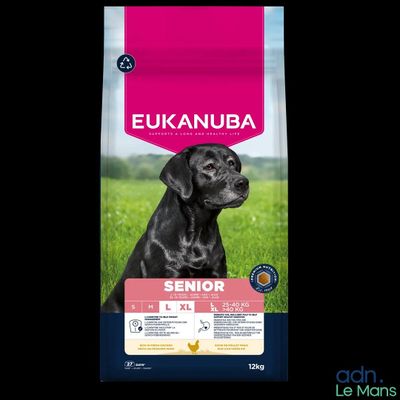 Alimentation Eukanuba pour chiens seniors de grande race