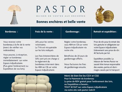 Découvrez ici les informations pratiques de cette vente.