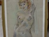 an image of a painting of a nude woman in a gold frame