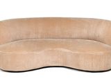 an image of a curved couch on a white background