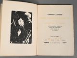 an open book with a picture of a man holding a gun