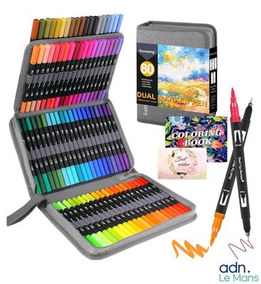 a box of colored pencils and a box of colored pencils