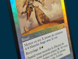 a picture of a card with a picture of an angel on it