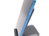 a cell phone that is sitting on a stand