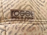 an image of a close up of a label on a piece of fabric