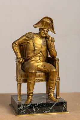 Emile PINEDO (1840-1916). Napoléon assis.