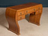 an image of a wooden desk with drawers and drawers on it
