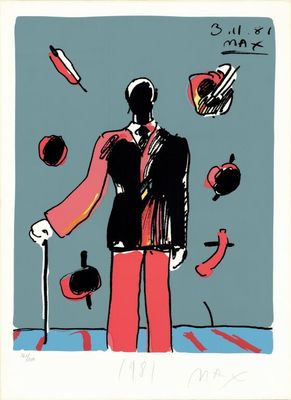 Peter MAX (1937) - Data General 2000, 1981, Sérigraphie numé…