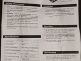 a picture of a manual for laser engraving rotary arms