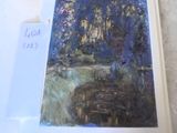 a picture of a book with a painting on it