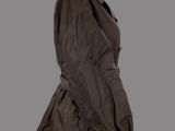 an image of a mannequin wearing a brown coat and black tights