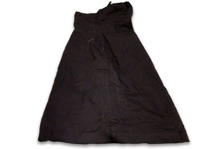 the skirt is black and has a small bow on the side