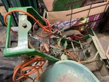 a pile of junk that is sitting on the ground