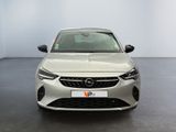 the front view of a silver opel parked in a room