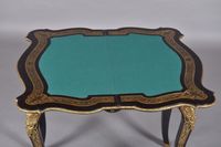 Table de jeu en marqueterie de style Boulle, le plateau à dé… (photo 6)