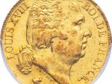 a close up of a coin on a white surface