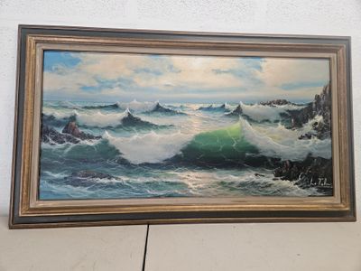 a picture of a painting hanging on the wall