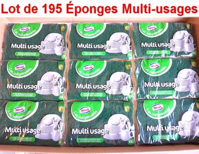 Lot de 195 Éponges Multi-Usages de la marque Nicols