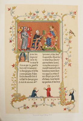 an illustration of a book with a picture of a man and a woman