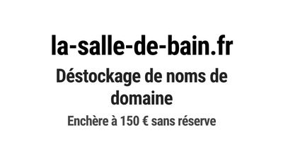 Nom de domaine la-salle-de-bain.