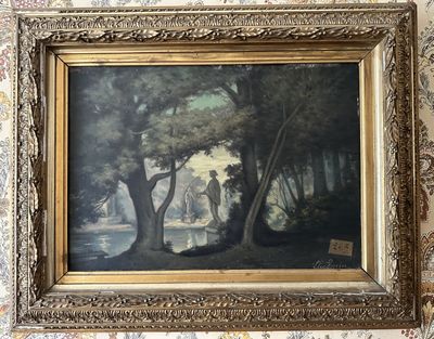 l'image d'un tableau accroché au mur d'une pièce