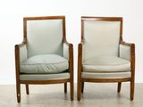 paire de fauteuils de salon danois du milieu du siècle, avec coussins rembourrés