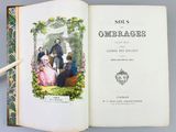 an open book with a picture of a man and a woman