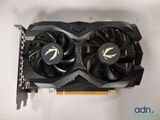 a close up of a video card with two fans on it