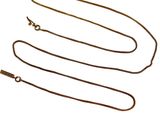 gold plated chain with a clasp and a clasp on a white background