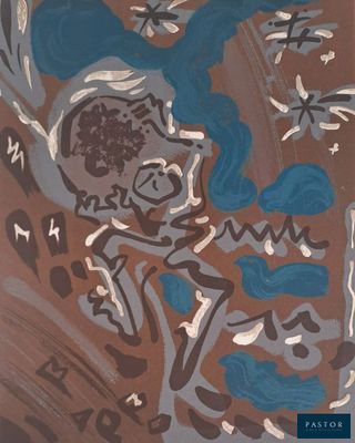 une image représentant un tableau où l'on voit un homme avec un oiseau sur la tête
