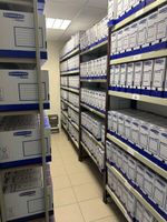 8 mètres linéaires de rayonnage d'archivage