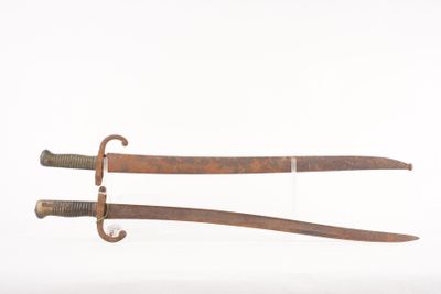 France Lot de deux baïonnettes Chassepot