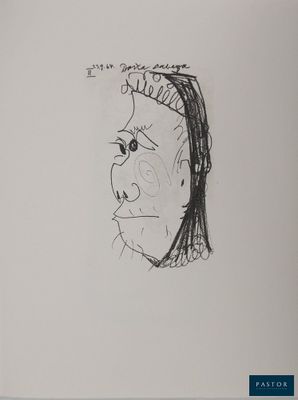 une image représentant le dessin d'une femme portant un bandeau