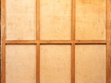 an old wooden window with six panes of glass in it