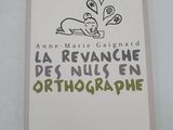 the cover of the book la revanche des nus en orthographie