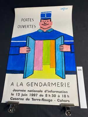 poster of a man in a blue robe holding a book