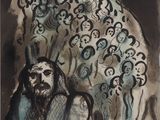 une image représentant un tableau où l'on voit un homme entouré d'un groupe de personnes