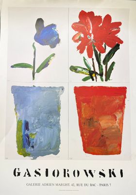 une photo d'une affiche sur laquelle figurent trois fleurs
