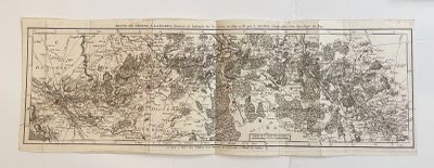 an old map on a piece of paper hanging on a wall