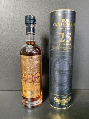 Bouteille de rhum Ron Centenario Gran Reserva 25 ans d'âge -… - Photo 1