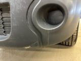 a close up of the front bumper of a car