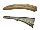 an image of a wooden and metal object on a white background
