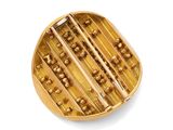 an image of a close up of a gold plate with a pattern on it