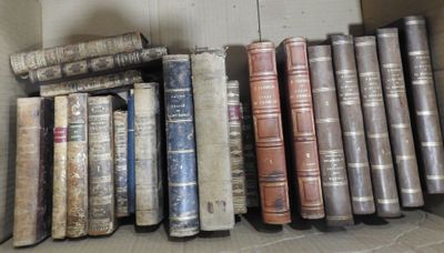 many books that are sitting in a box together
