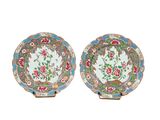 paire d'assiettes chinoises de la « famille »