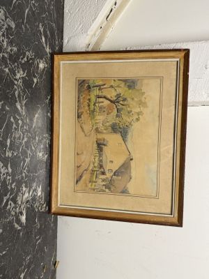 une photo d'un tableau accroché au mur
