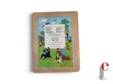 a picture of a children ' s book with a picture of a man and a dog