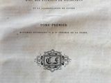 an old book with a black and white title on it