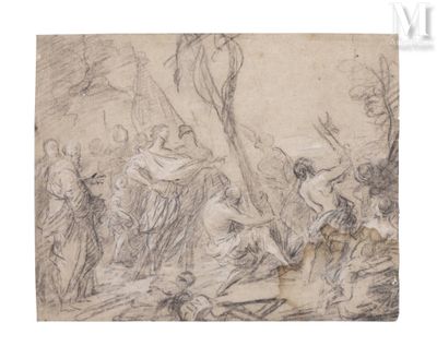 Ecole française vers 1700 Scène mythologique
