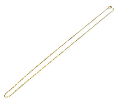 a yellow gold chain with a diamond pendant on a white background